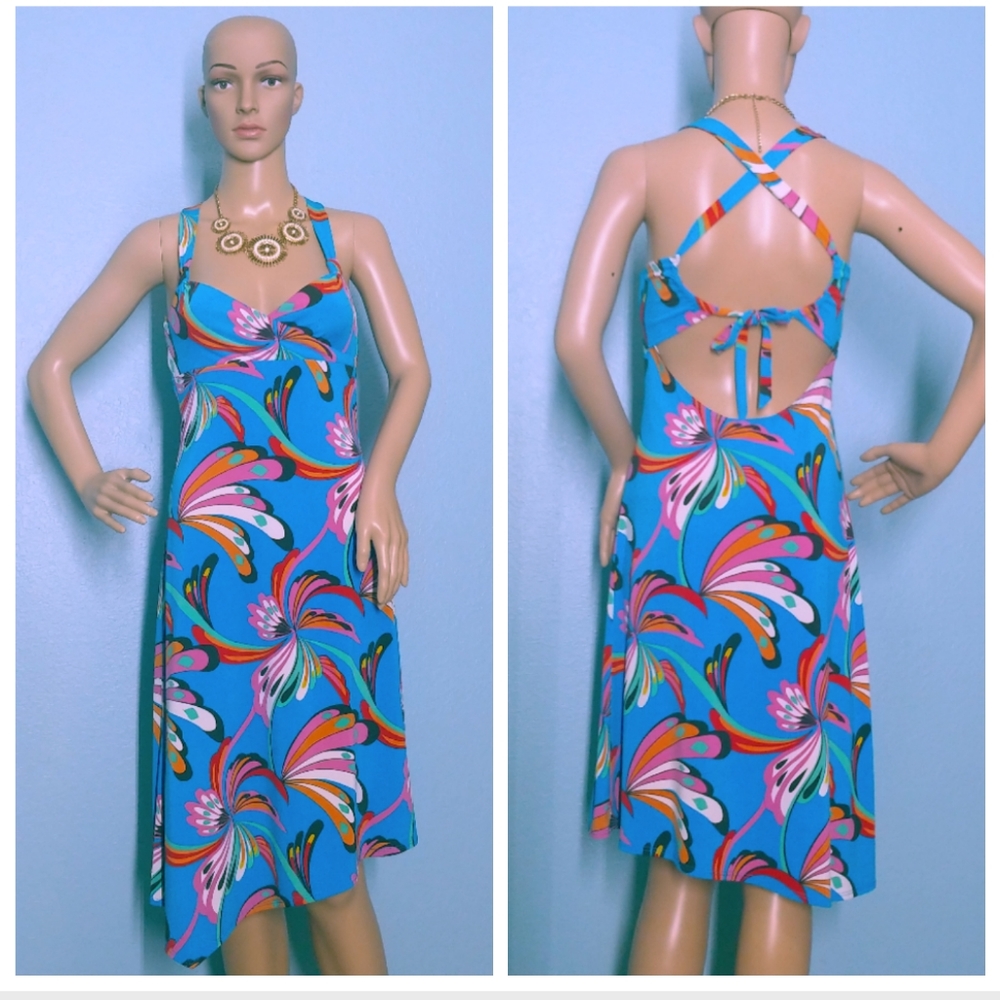 BCBG maxAzria colorful paisley sundress